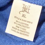 Ed Hardy  Blue Tiger Lotus Cropped Hoodie Blue Long Sleeve Full Zip Size XL NEW Photo 4