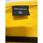 Pirates Script Gold Ring Hype & Vice Crop Top Yellow Purple Script Size Medium Photo 3