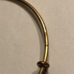 ALEX AND ANI  Aged Gold Tone Guardian of Peace Angel Charm Bangle Bracelet Photo 3