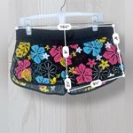 Women’s Tropical Floral Summer Swim Shorts Black Size M Photo 5