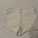 ZARA  White Jean Shorts Distressed Photo 1