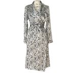 EXPRESS  Snakeskin Print Duster Cardigan Long Sleeve‎ Lightweight Jacket XXS Photo 3