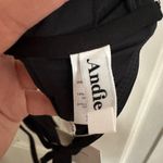 ANDIE  Swim The Sicily Bikini Top Black Plunge Size XS Photo 6