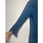 st. john's bay Women's Blouse Size L 3/4 Sleeve V Neck Button Down Dark Teal Photo 1