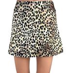 Princess Polly Satin Multicolor Leopard Print Zipper A-Line Flare Mini Skirt 2 Photo 0