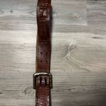 Western Style Brown leather belt with buckle Photo 1