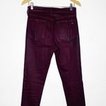 Rag and Bone Nina High Rise Ankle Skinny Coated Wine Red Skinny Jeans 26 Photo 0