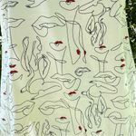 Incanto Italy‎ Avant Garde Abstract Woman Figure Lips Camisole Pajama Top Size M Red Size M Photo 6