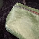 TANO leather handbag | shoulder strap, medium size U2k Green Brown Purse Photo 5