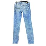 American Eagle  Hi Rise Jeggings Womens 6 Denim Super Stretch Ripped Blue Jeans Photo 2