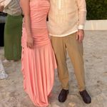 House Of CB  / Ivana Apricot Gathered Asymmetric Dress / small Photo 8