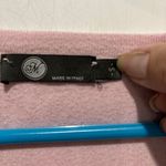 Light Pink oversized Short Sleeve Sweater, Sz S, Made in Italy Photo 4