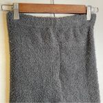 Kensie Gray Fuzzy Lounge Pants with Striped Cuffs Photo 2