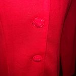 Funky Vintage 1980s D’Knits Red Fringed Blazer! Size M Photo 3