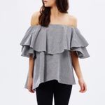 MLM Label Maison Off Shoulder Cotton Top Photo 2
