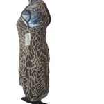 Chetta B  vintage giraffe silk dress size 4 Photo 3