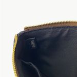 Coach Corner Zip Wristlet In Signature Canvas With Stripe, Khaki/Black Photo 7