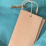 Alexis  Brooks Button Down blouse Solid Cerulean Blue Cotton Blend size xs nwt Photo 7