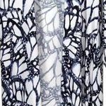 Stillwater Butterfly Abstract Print Long Sleeve Maxi Dress in White/Blue Photo 6