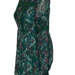 Romeo + Juliet Couture NWT Dark Green Floral Crochet Mini Skater Dress Long Balloon Puff Sleeve New Photo 1