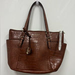 Dana Buchman  Brown Croc-Embossed Shoulder Bag Photo 0