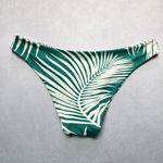 Green Leaf Tropical‎ Swim Beach Cheeky Flirty Boho Bikini Bottom L Large Photo 5