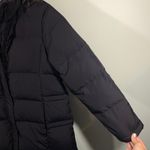 Garnet Hill  Women's Black Insulated Puffer Full Zip Hooded Down Jacket Size 6 Photo 5