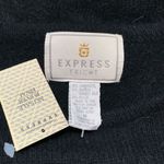 EXPRESS Deadstock Vintage 90s Black Lambswool Angora Oversized Knit Sweater Photo 6