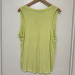 We The Free | FREE PEOPLE | Women's Lime Green V Neck Sleeveless Tank Top Photo 3