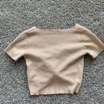 Timing Twist Front Crop Sweater Photo 1