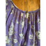 Ulla Johnson  Dress Womens 2 Purple Floral Silk Ruffle Tiered Hem Midi Boho Photo 9