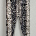 Parisian NEW  Black Cream Snakeskin Leggings Y2K Boss Siren Size Small Photo 0