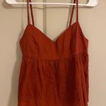 Abercrombie & Fitch Eyelet Red Tank Top with Tie Back Photo 0