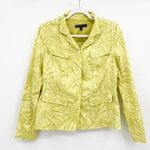 Lafayette 148  Green Palm Leaf Print Jacket Photo 0