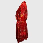 Victoria's Secret Vintage  XS/S Red Floral Silk Robe Tied Pockets Luxury Sexy Y2K Photo 1