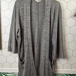Wilfred Free by Aritzia Grey Open Front Zlata Cardigan Sweater Photo 0