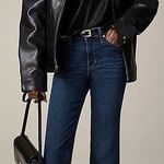 J.Crew Mid Rise Cropped Kickout Jean Womens 2003 Super Stretch Sz 30 Blue $148 Photo 0