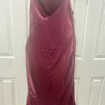 Victoria's Secret  Red Satin Chemise with Lace Detail Photo 7