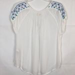 Hollister Embroidered Floral Peasant Womens Top XS Gauzy Fairy Chic Beach Flowy Photo 4