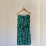 ZARA NWT | The Ava Pant Wide Leg Cotton Green Printed | XS Photo 2