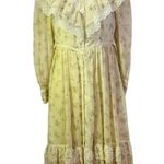 Gunne Sax Vintage by Jessica Floral Dress Long Sleeve Flowers Size S/M Photo 0