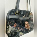 Vintage Genuine Leather Etra Patch Work Design Shoulder Bag Black Photo 1