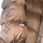 The North Face  Womens Brown Retro 96 Vintage Nuptse 700 Down Puffer Jacket Coat Photo 3