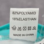 Blue Ruffle Crop Padded Tube Swimwear Tankini Tank Top Medium M Photo 4