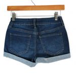SO  Shorts Womens 1 Blue Favorite Low Rise Shortie Stretch Booty Hot Pants Cuffed Photo 1