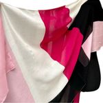 Kate Spade Colorblind Large Shawl Scarf in Pink and White, NWT Photo 7