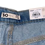 SO  Women’s Highest Rise Baggy Jeans 18/36w Light Wash Distressed Legs NWT  Retro Photo 5