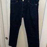 Theory Hayden Straight Slim Fit Dark Wash Denim Button Fly Jeans Photo 0