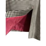 SHOMI by Willie Shor Sheath Dress 100% Silk SZ 12 Checkered Sleeveless Lined Black Photo 8