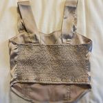 Cider Cream Satin Corset Top Photo 0